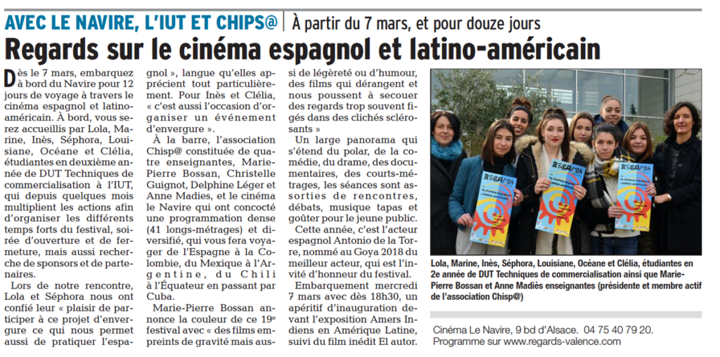 présentation film Fausta à Valence