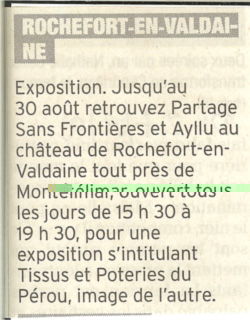 article de presse de la semaine amérique latine de Bourg les Valence 2007