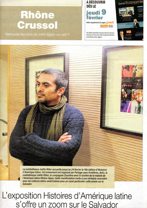 16 eme édition semaine "Histoires d'Amérique latine" de Saint-Péray en ardèche avec l'association Ayllu et Partage sans Frontières - la presse - article du Dauphiné libéré